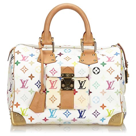 louis vuitton white monogram handbag